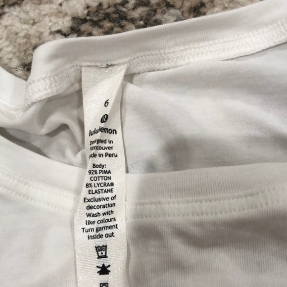 Lulu🍋 LNY White Emerald Long Sleeve, size 6 - Picture 8 of 12